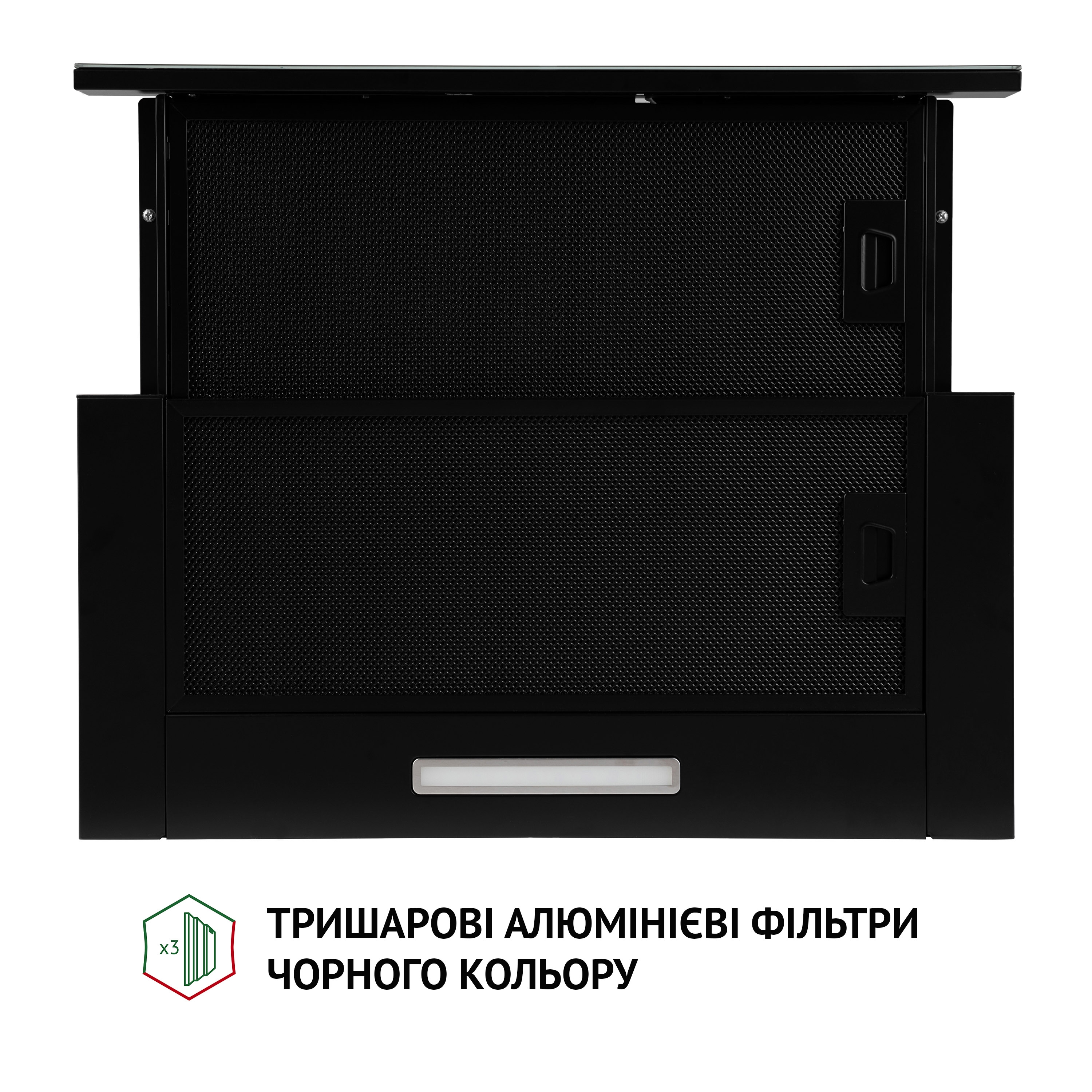 Витяжка телескопічна Perfelli TL 6333 BL 700 LED GLASS - фото 7
