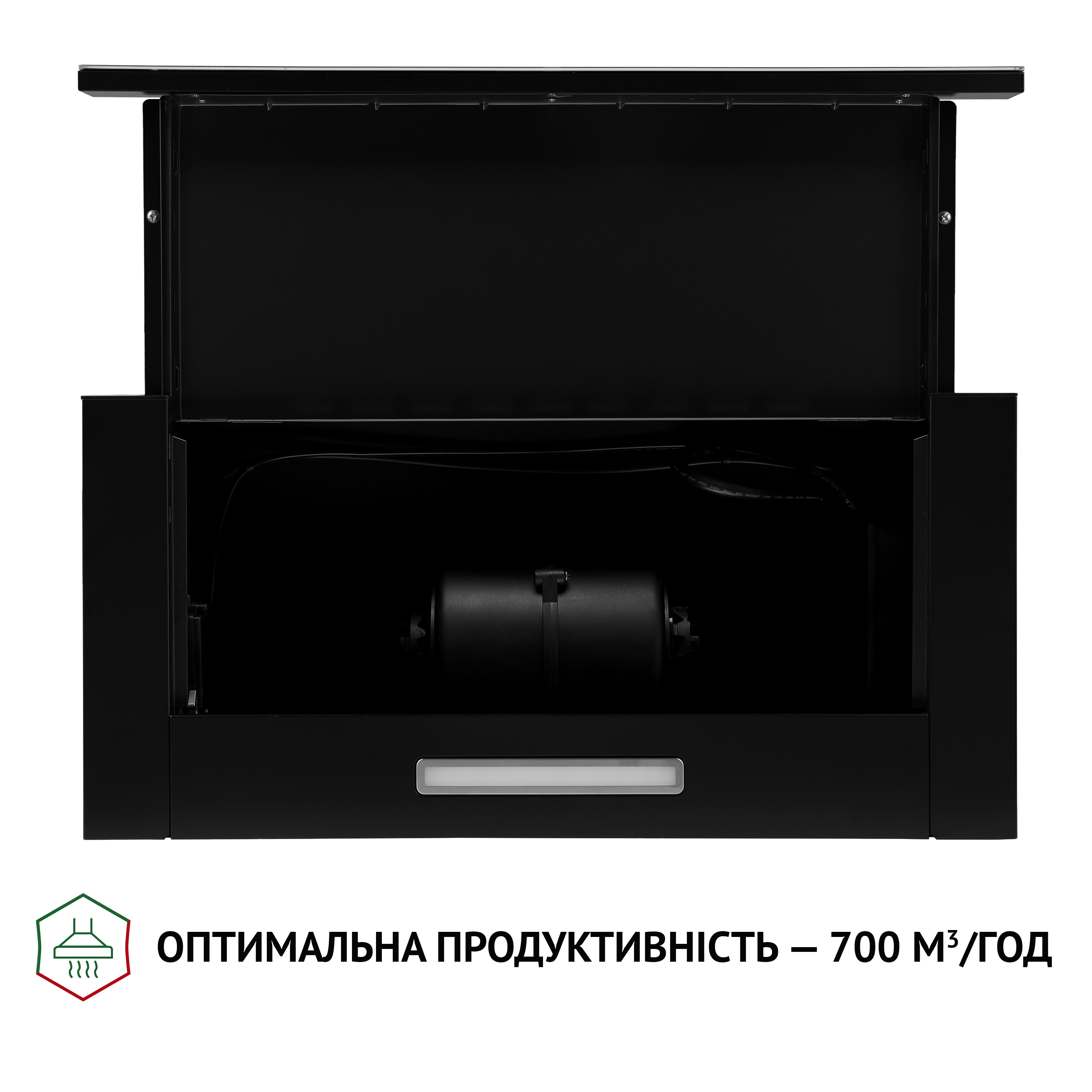 Витяжка телескопічна Perfelli TL 6333 BL 700 LED GLASS - фото 8