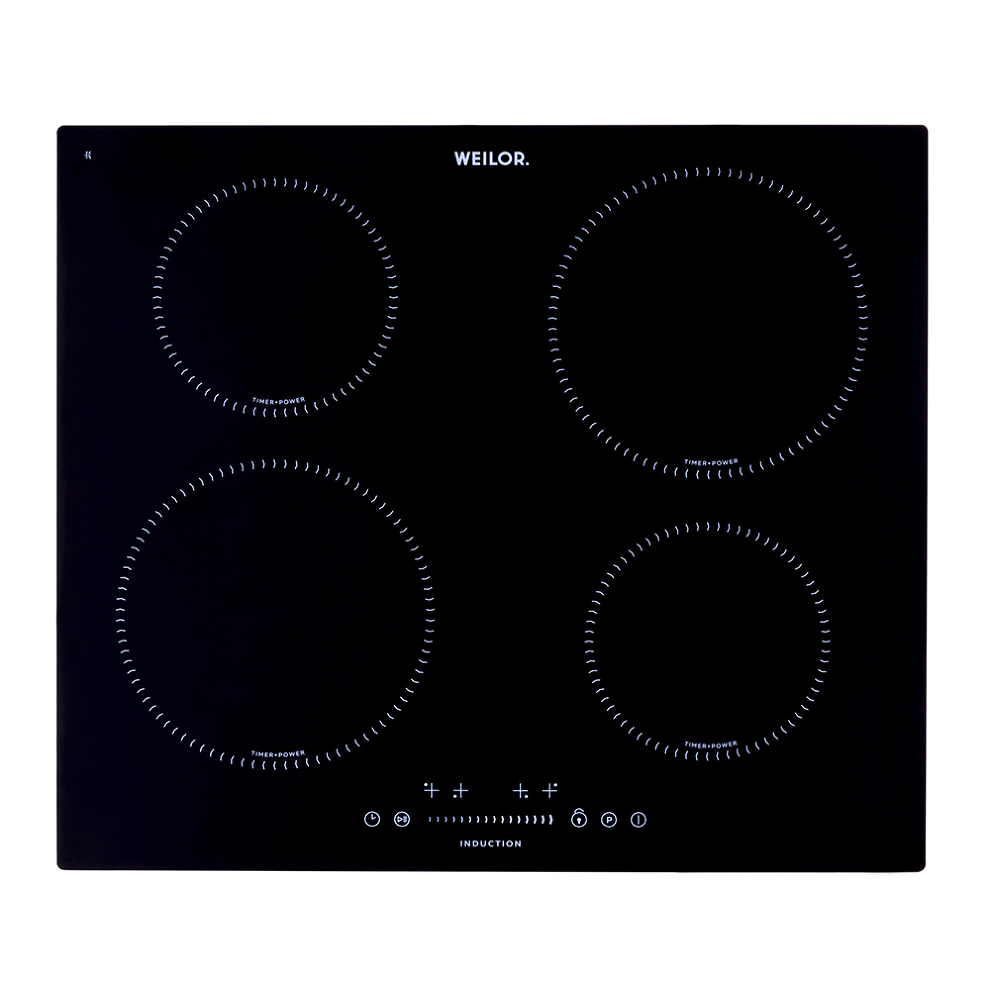 Поверхность индукционная WEILOR WIS 642 BLACK (Цвет Черный), Атикул 5902767902489 |  купить на AQUILA.UA - фото 1