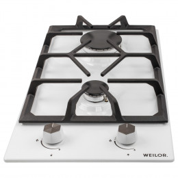 Поверхность газовая Domino на металле WEILOR GM 304 WH