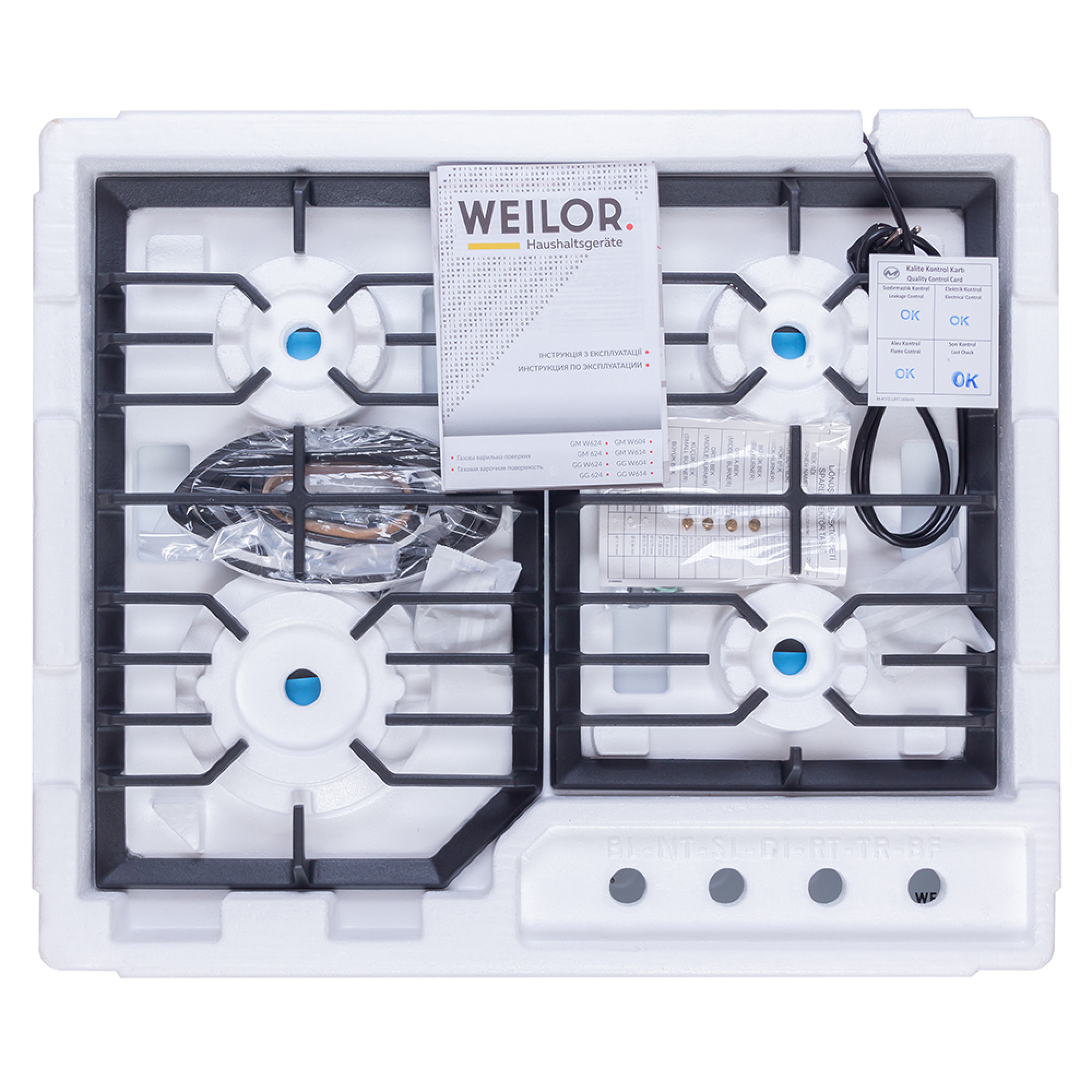 Поверхня газова на металі WEILOR GM 624 WH - фото 12