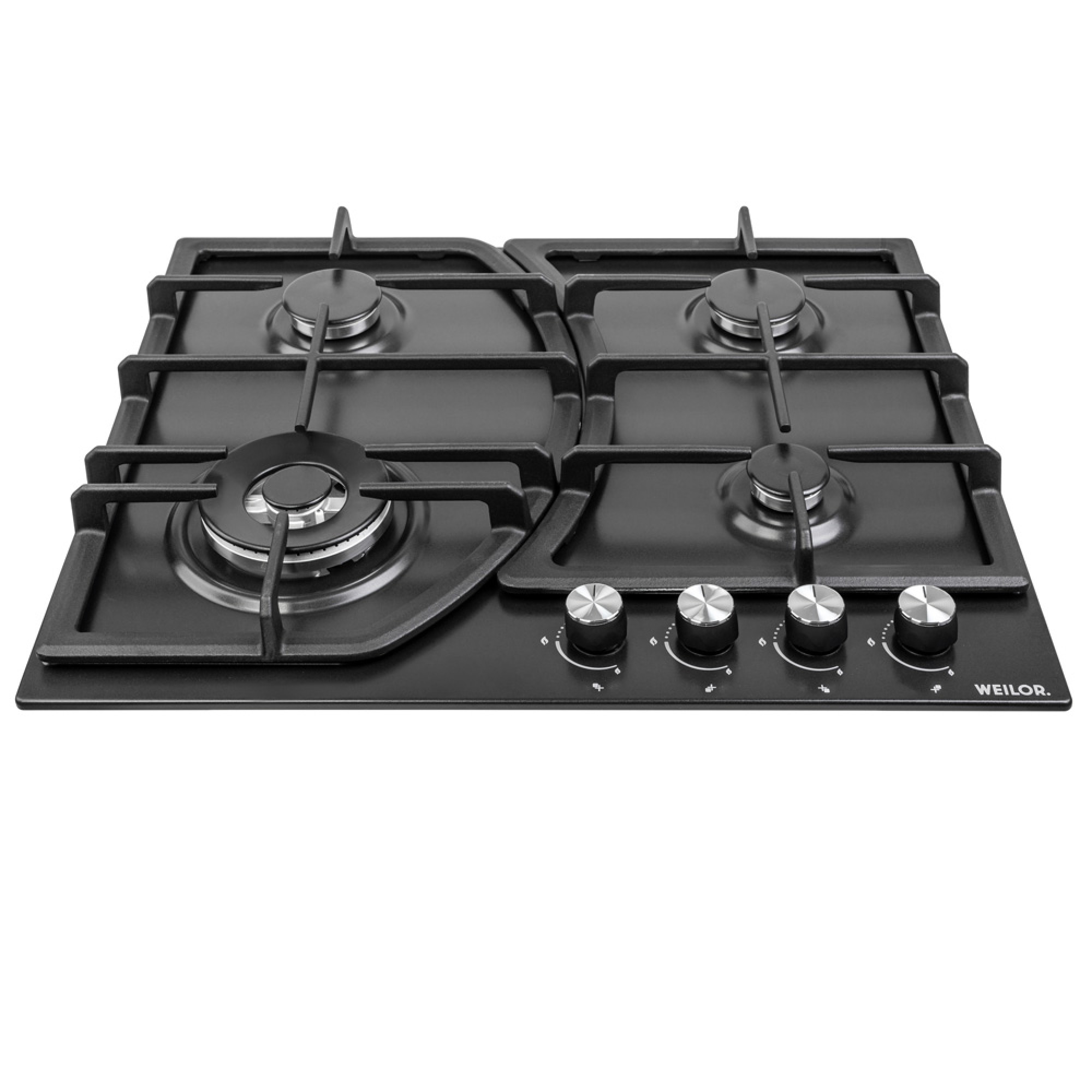 Поверхность газовая на металле WEILOR GM W 644 BL (Цвет Черный) - фото 2 Поверхность газовая на металле WEILOR GM W 644 BL - фото 2
