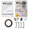 Поверхность газовая на металле WEILOR GM W 644 BL (Цвет Черный) - № 11 Поверхность газовая на металле WEILOR GM W 644 BL (Германия)- № 11