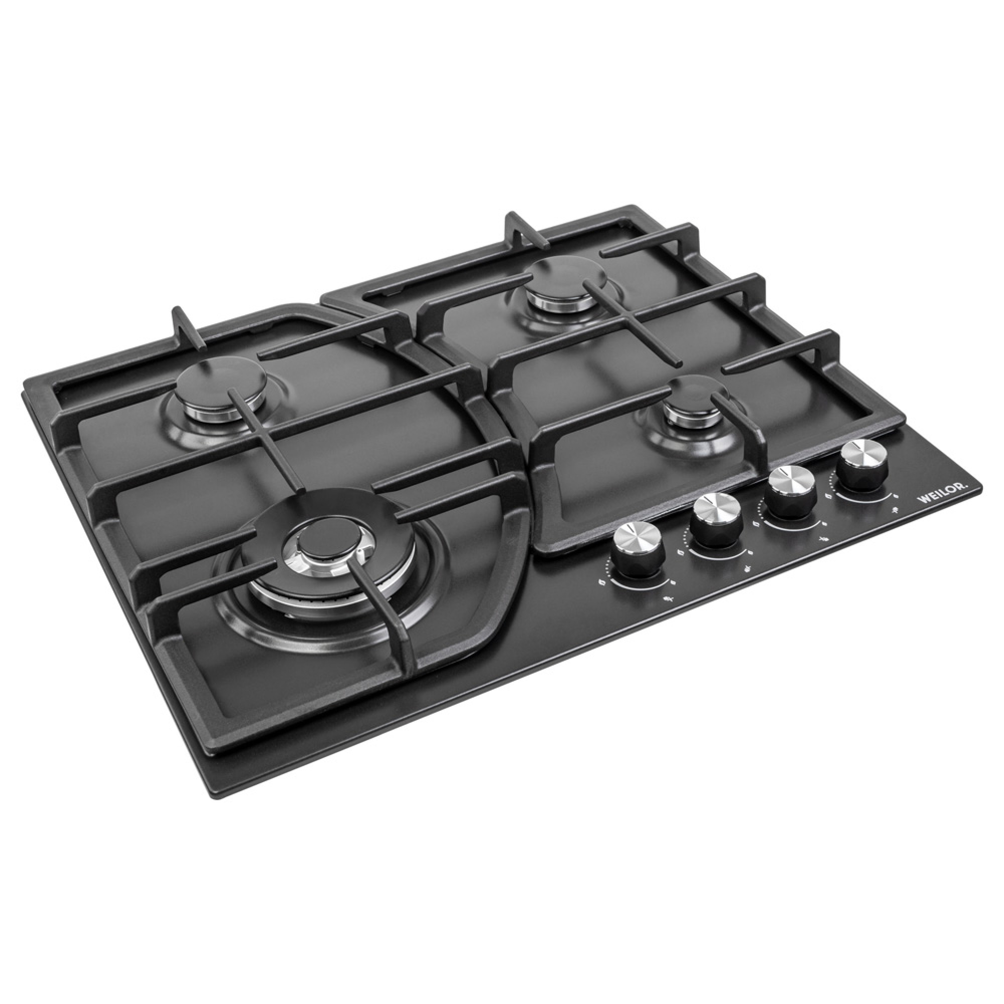 Поверхность газовая на металле WEILOR GM W 644 BL (Цвет Черный) - фото 3 Поверхность газовая на металле WEILOR GM W 644 BL - фото 3