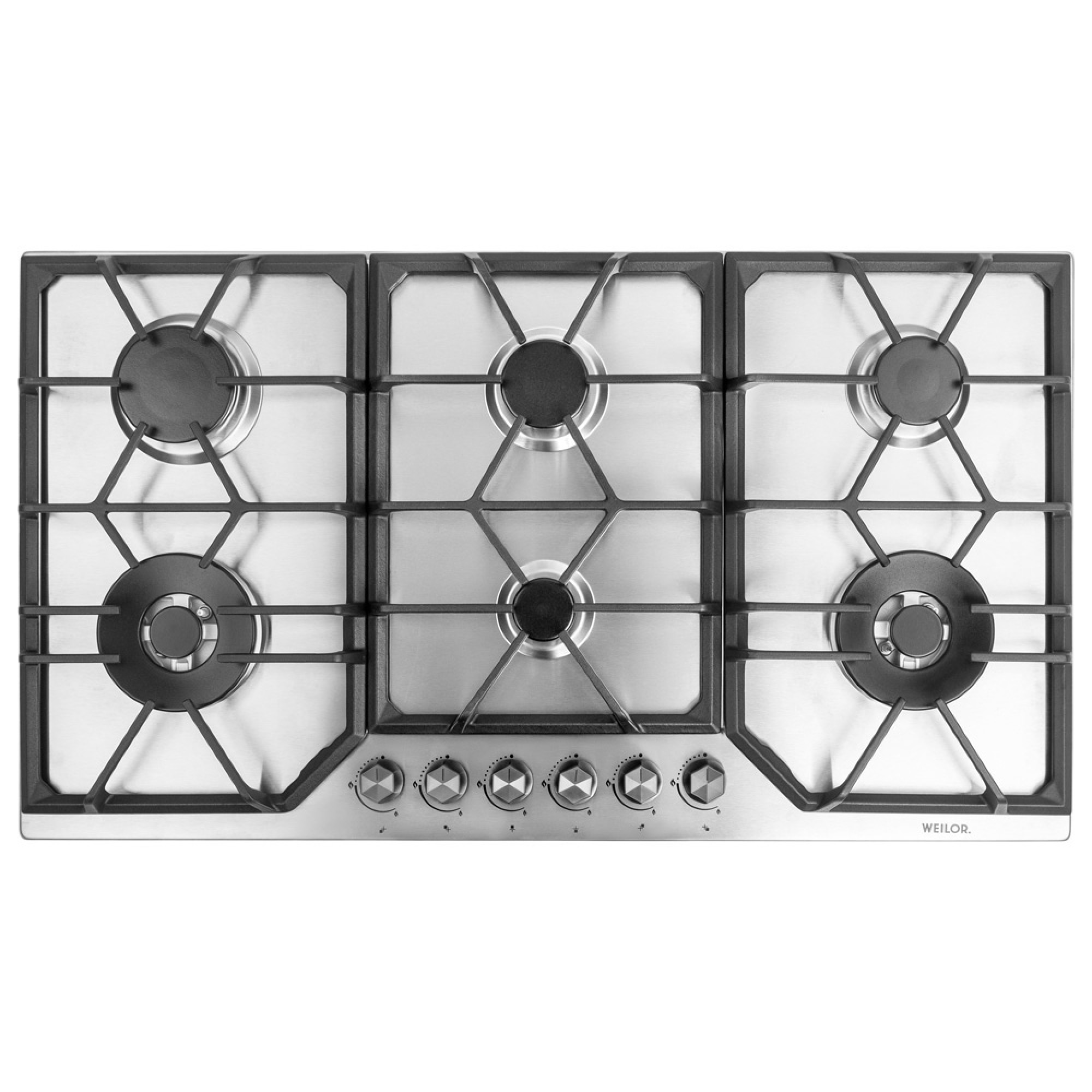 Газовая поверхность на металле WEILOR GM W 904 SS (Цвет Нержавеющая сталь), Атикул 5902767905916 |  купить на AQUILA.UA - фото 1