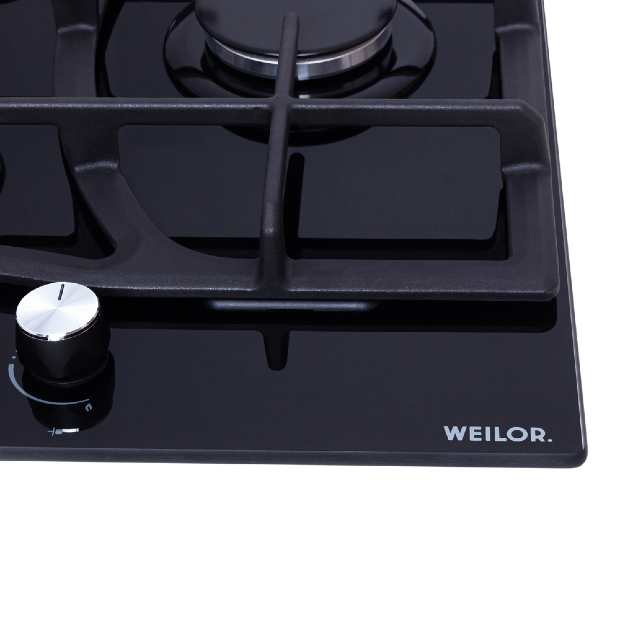 Поверхность газовая на стекле WEILOR GG W 614 BL (Цвет Черный) - фото 5 Поверхность газовая на стекле WEILOR GG W 614 BL - фото 5