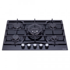 Поверхность газовая на стекле WEILOR GG W 714 BL