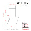 Витяжка декоративна похила WEILOR PDL 62304 BL 1100 LED Strip (Німеччина)- № 16