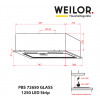 Витяжка повновбудована WEILOR PBS 72650 GLASS BL 1250 LED Strip (Німеччина)- № 11