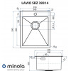 Мийка кухонна нержавіюча сталь Minola LAVIO SRZ 39314 - № 