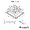 Поверхность газовая на металле Minola MGM 61424 WH - № 