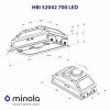 Витяжка повновбудована Minola HBI 52042 BL 700 LED - № 