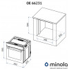 Духовка Minola OE 66231 BL/INOX - № 