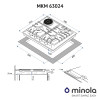 Поверхня газо-електрична 3 + 1 Minola MKM 63024 I - № 