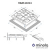 Поверхня газова на металі Minola MGM 61014 I - № 