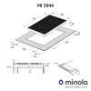 Індукційна поверхня Domino Minola MI 3044 GW - № 