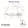 Вытяжка полновстраиваемая Minola HBI 5322 WH 750 LED - № 