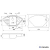 Мойка кухонная гранитная Minola MTG 5180-89 Антик - № 