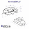 Вытяжка полновстраиваемая Minola HBI 52022 BL 700 LED - № 