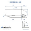 Витяжка повновбудована Minola HBI 5025 I/BL 400 LED - № 