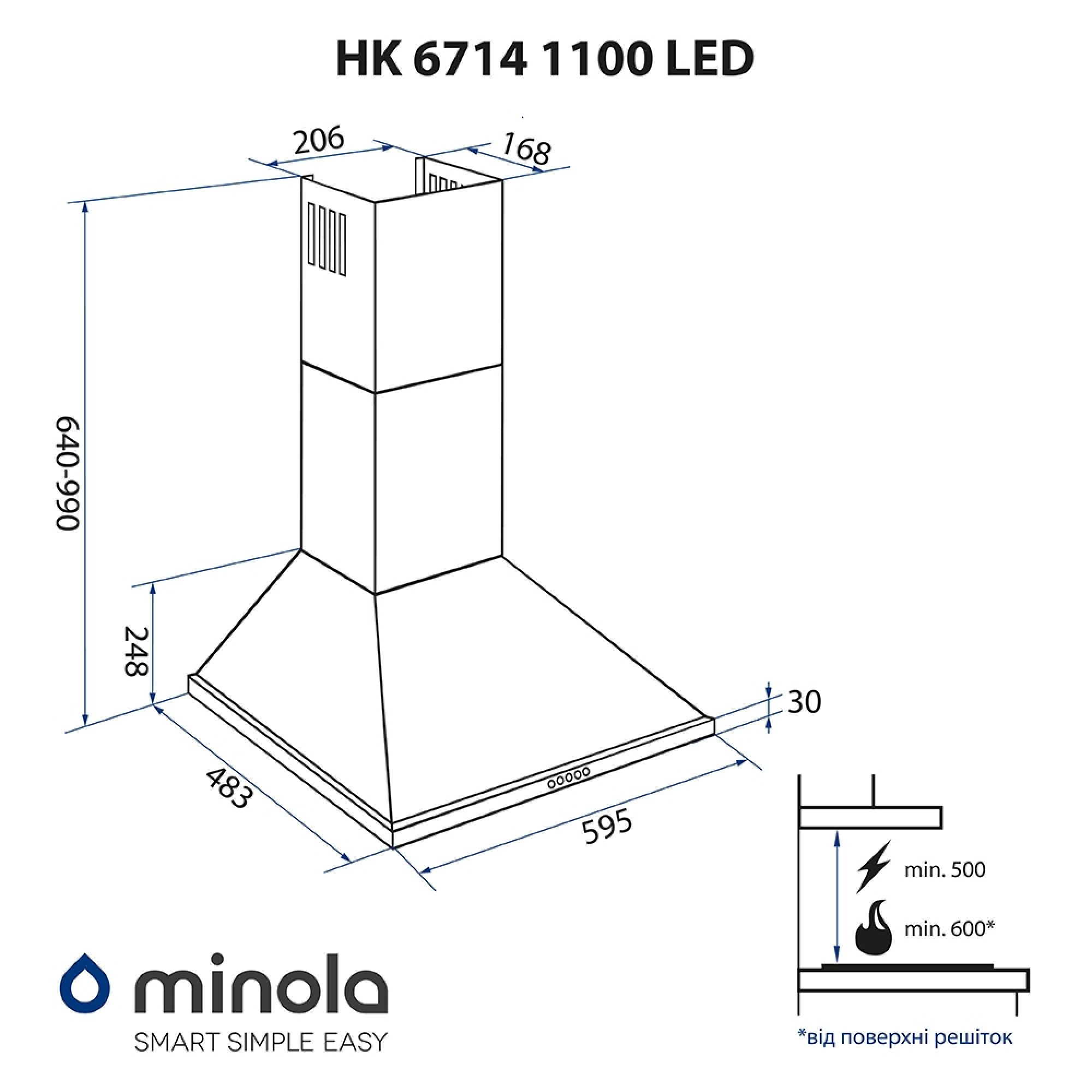 MINOLA HK 6714 WH 1100 LED - фото 15