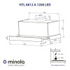 Minola HTL 6812 WH 1200 LED - № 