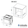 Духовка Minola OE 6632 INOX/BL - № 