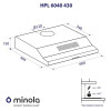 Вытяжка плоская Minola HPL 6040 BL 430 - № 