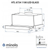 Minola HTL 6734 BL 1100 LED GLASS - № 