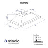 Вытяжка полновстраиваемая Minola HBI 7312 WH LED 750 - № 