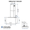 Minola HDN 6744 BL 1100 LED - № 