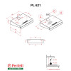 Витяжка плоска Perfelli PL 621 I - № 