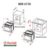 Духовка Perfelli BOE 6720 IV - № 