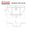 Мийка кухонна гранітна  Perfelli MAJESTIC TGM 125-96 SAND - № 