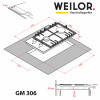 Поверхня газова на металі WEILOR GM 306 BL - № 