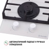 Поверхня газова Domino на склі Perfelli HGG 31427 WH - № 