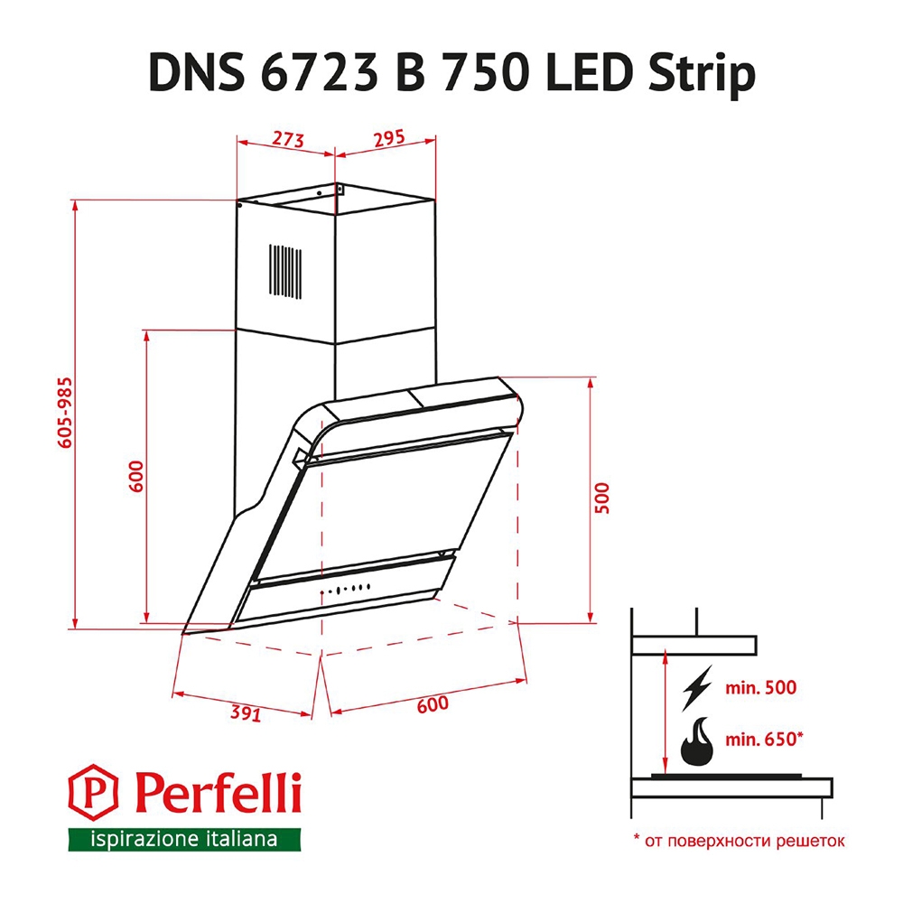 Perfelli DNS 6723 B 1100 BL LED Strip