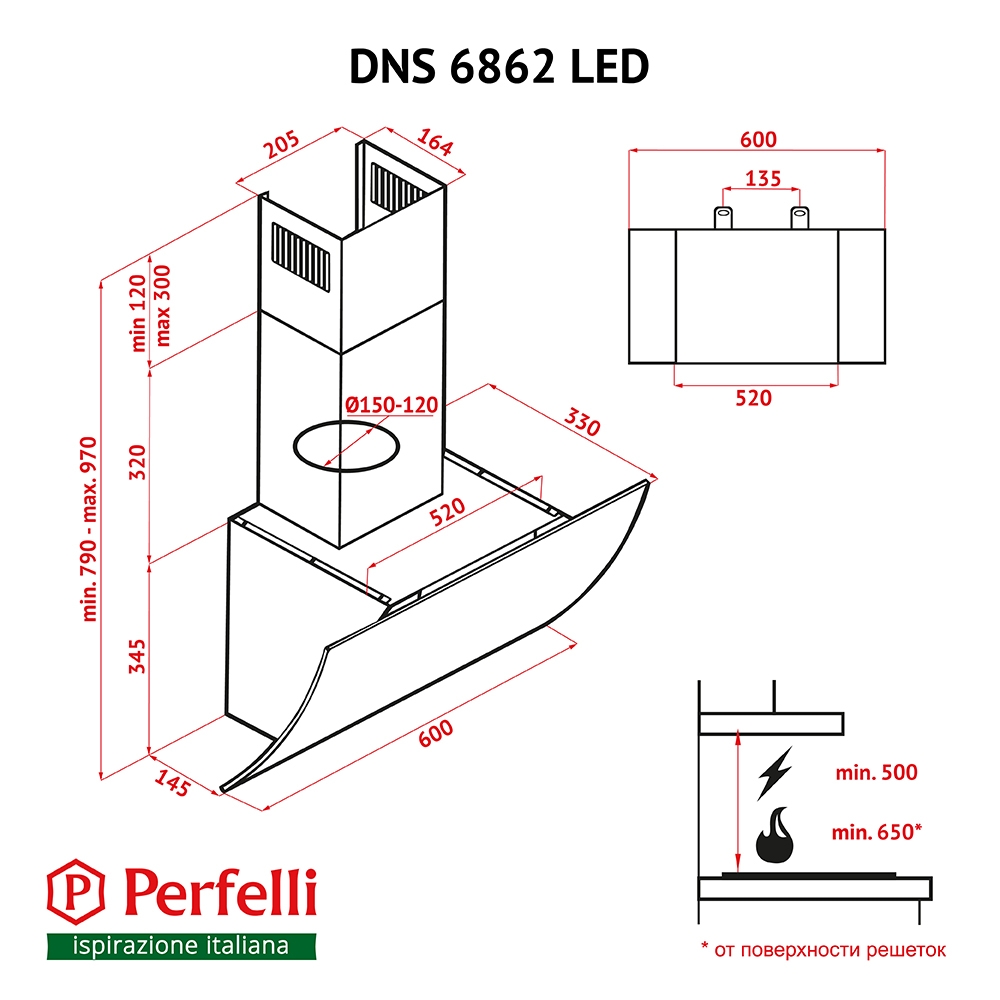 Perfelli DNS 6862 W LED