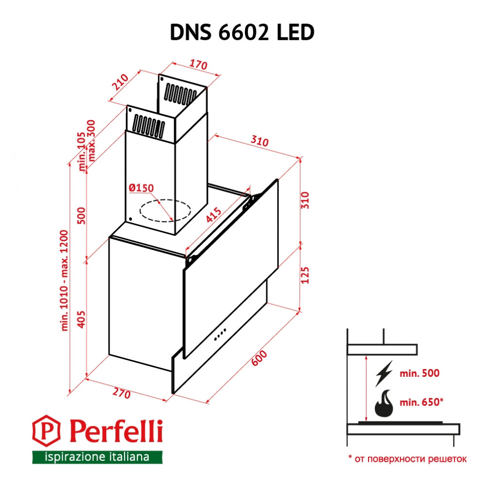 Perfelli DNS 6602 BL LED
