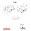 Витяжка плоска Perfelli PL 511 IV - № 