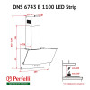 Витяжка декоративна похила Perfelli DNS 6743 B 1100 BL LED Strip - № 