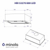 Витяжка повновбудована Minola HBI 53270 BL 800 LED - № 