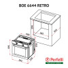 Духовка Perfelli BOE 6644 BL RETRO - № 