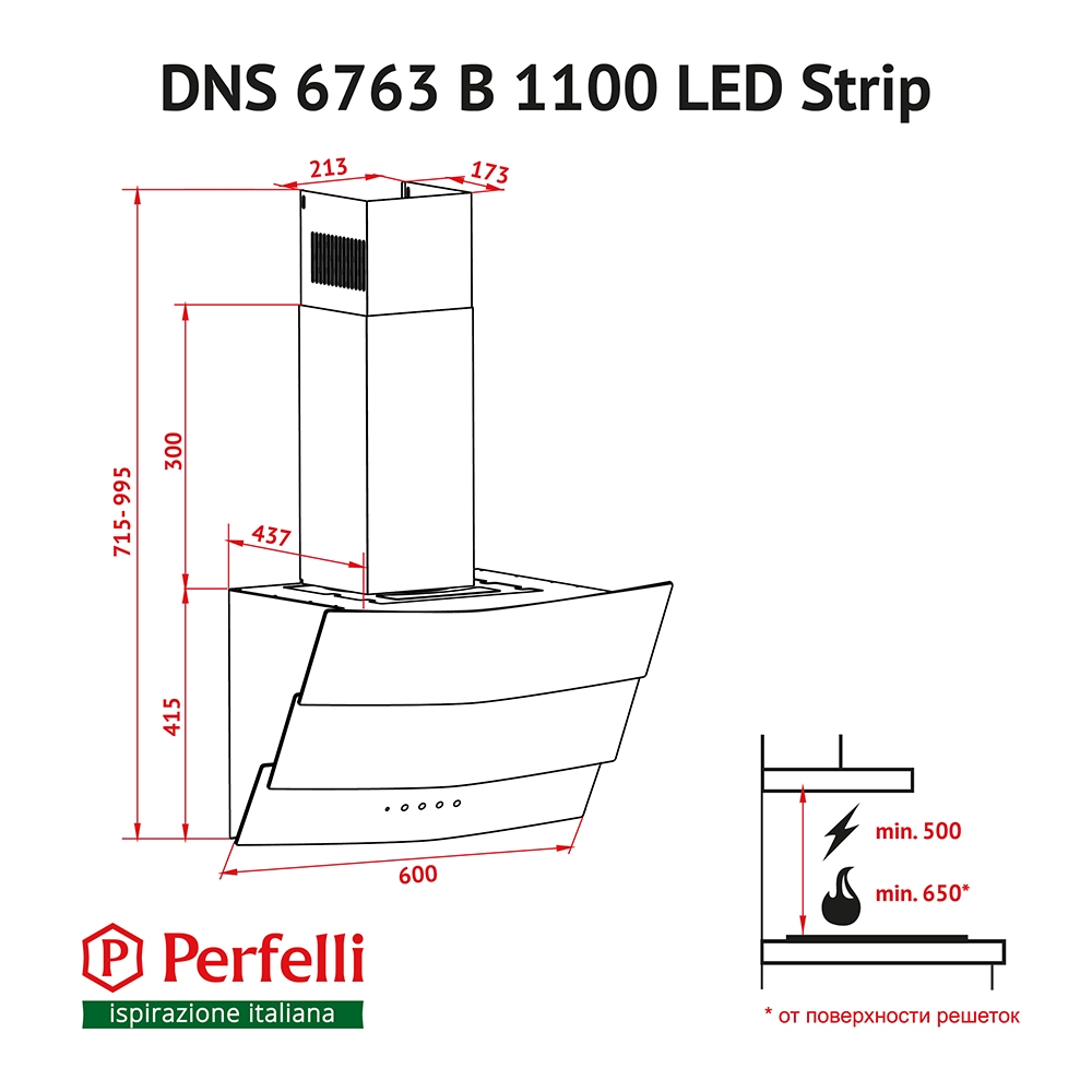 Perfelli DNS 6363 B 750 BL LED Strip