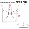 Мийка кухонна нержавіюча сталь WEILOR FILIGRAN WRC 5750 GRAPHIT - № 