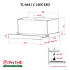 Витяжка телескопічна Perfelli TL 6602 C S/I 1000 LED - № 