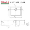 Мийка кухонна гранітна  Perfelli ESTO PGE 10-55 SAND - № 