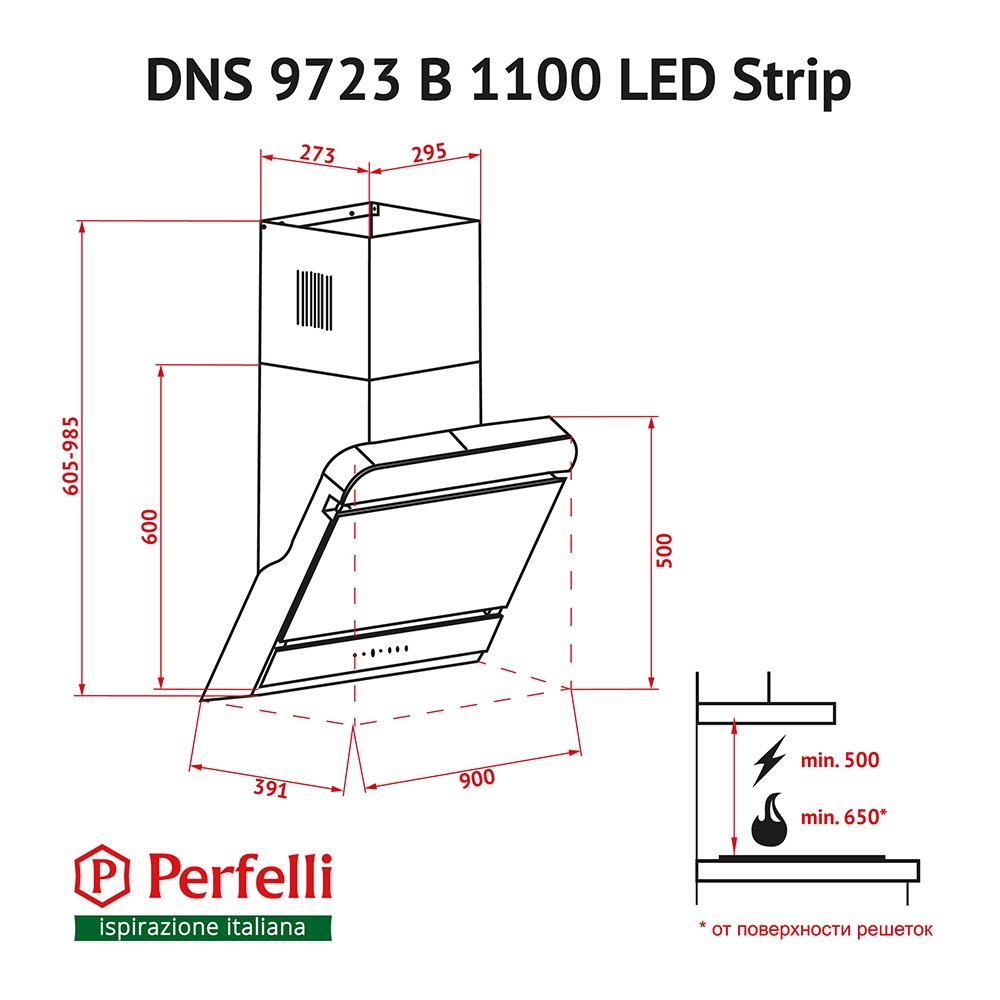 Perfelli DNS 9723 B 1100 BL LED Strip
