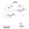 Витяжка декоративна зі склом Perfelli G 6341 BL - № 