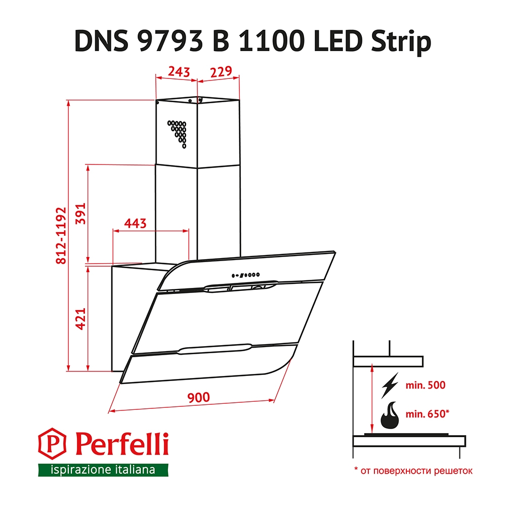 Perfelli DNS 9793 B 1100 BL LED Strip